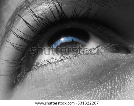 Similar – blue eyeLight Glass eye