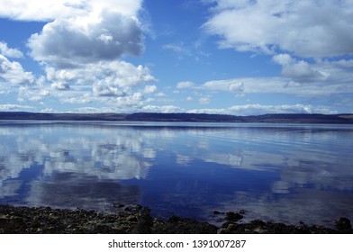 Reflections At Isle Of Arran Looking Over The Kilbrannan Sound To Kintyre,Argyll,Scotland