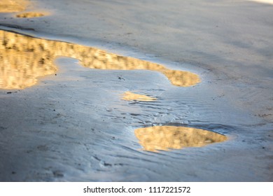 Reflections on the beach