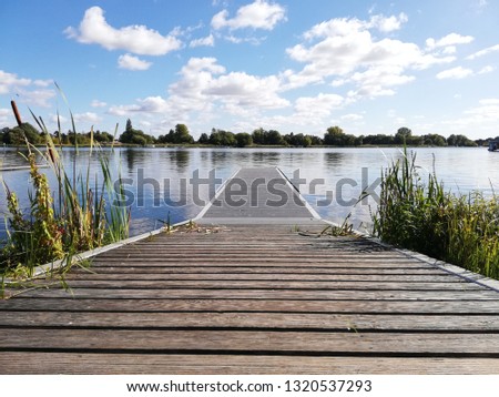 Reflections on Havel lake, Brandenburg an der Havel, Brandenburg, Germany 