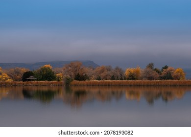Reflections on Lake in the Fall