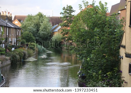 Reflections on the waters of the river Lea