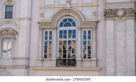 reflections on window in Rome
