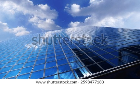 Reflections of the Sky on a Skyscraper