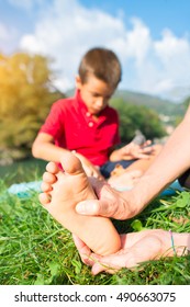 Boy Feet Massage