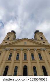 The Reformed Great Church Of Debrecen On A Winter Day.