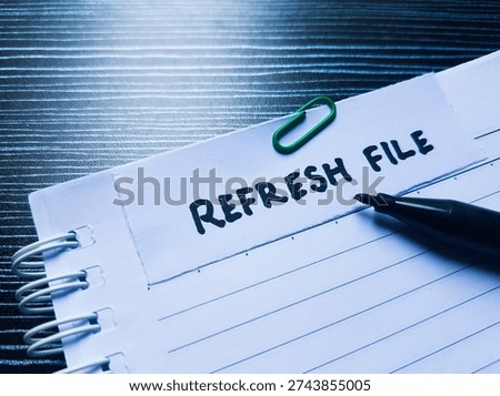 Refresh file writting on table background. 