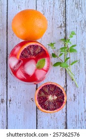 Refreshing Blood Orange Cocktail Drink