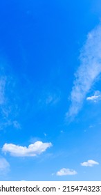 Refreshing Blue Sky And Cloud Background Material