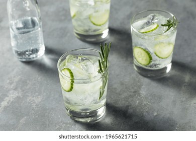 Refreshing Boozy Rosemary Gin and Tonic with Cucumber