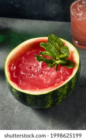 Refreshing Boozy Watermelon Soju Cocktail With Mint