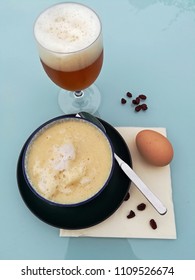 Refreshing Cold Beer Soup On A Summer Day