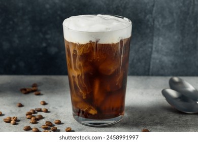 Refreshing Cold Foam Cold Brew Coffee with Ice - Powered by Shutterstock