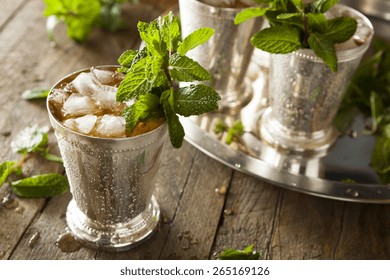 Refreshing Cold Mint Julep For The Derby