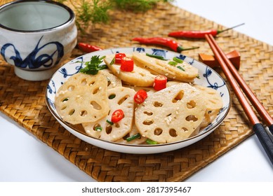 Refreshing Cold Mixed Lotus Root Slices With Chili