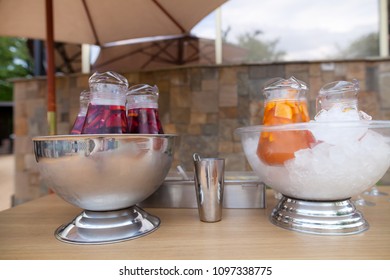 refreshing drink with fresh fruit