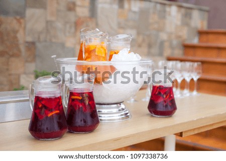 refreshing drink with fresh fruit