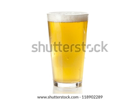 Refreshing Ice Cold Beer against a background