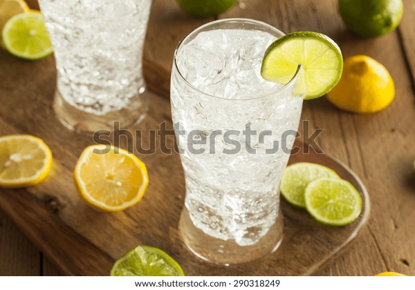 Refreshing Lemon and Lime\
Soda in a Glass