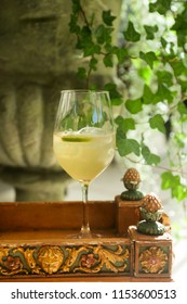 Refreshing lime cocktail