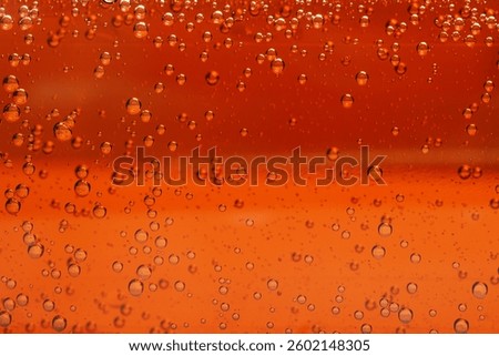 Refreshing soda water as background, closeup view