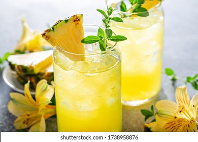 Refreshing Summer Mojito Cocktail With Aromatic Bitters In A Dropper