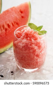 Refreshing Watermelon Granita