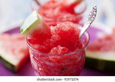 Refreshing Watermelon Granita