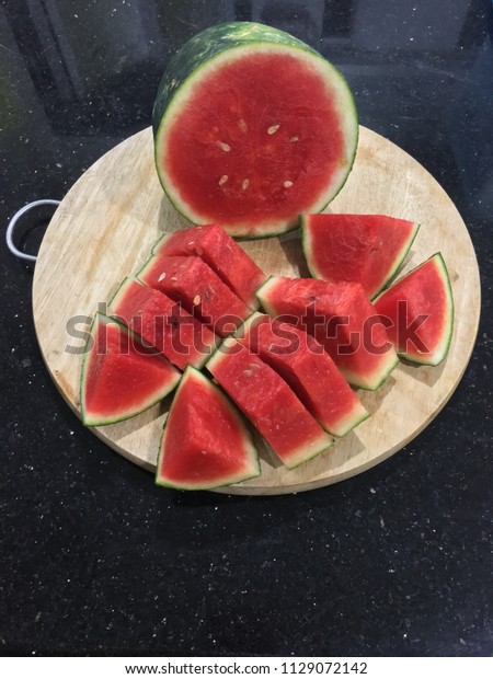 Refreshingly Delicious Watermelon One My Favourite Stock Photo Edit Now 1129072142