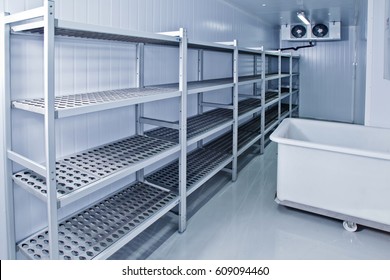 Refrigerated warehouse. Room for creating ice and food storage.
