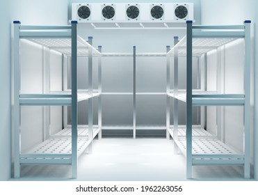 Refrigeration chamber for food storage - Shutterstock ID 1962263056