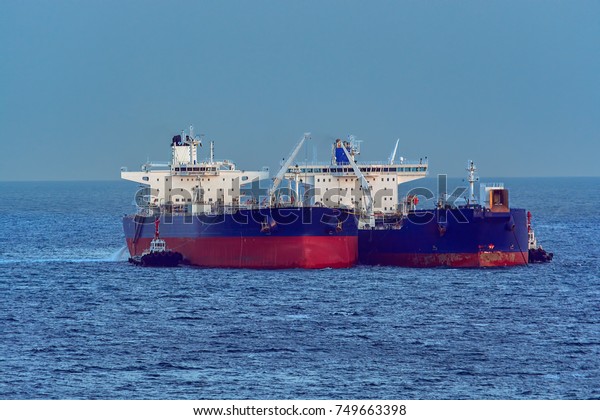 Refuelling Bunkering Marine Terms Carried Out Stock Photo (Edit Now ...