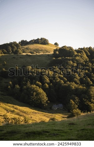 A refuge below a summit in the Pyrenees