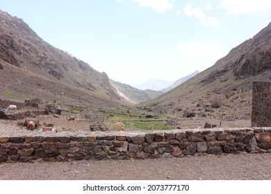 Refuge Toubkal in high atlas mountains ,imlil ,morocco
