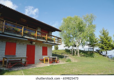 Refuge Of The Wolves Of Brembilla (Italian: Rifugio Lupi Di Brembilla). Bergamasque Prealps, Lombardy, Italy