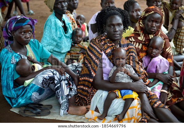 Refugees fled to Kule refugee camp in Ethiopia due\
to the clashes between South Sudanese government forces and South\
Sudan\'s former President Riek Machar\'s in Gambela, Ethiopia on July\
15, 2014.