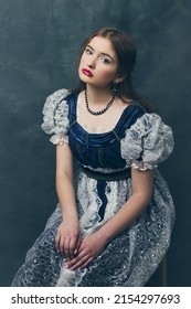 Regency Era Fashion Dress Young Teen Model Princess