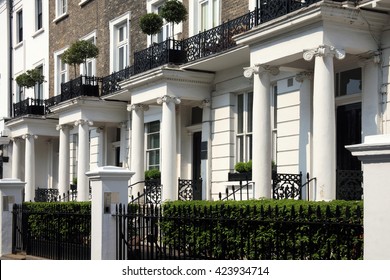 Regency Georgian Terraced Town Houses In London's, Kensington, England