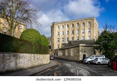 Regenerated Former Cotton Mill In Bradford On Avon, Wiltshire, UK On 27 January 2019