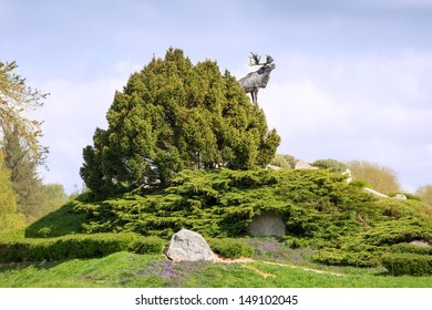 Regimental Emblem Of The Royal Newfoundland Regiment At The War  Memorial France