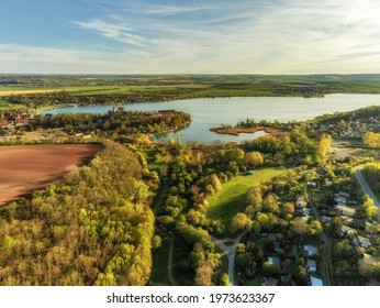 Region around Seeburg with the Süßen See as a magnet for tourists in Saxony-Anhalt - Shutterstock ID 1973623367