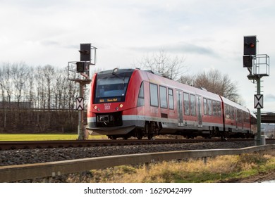 Regional Express Train, Rheinbach NRW Germany - 28 01 2020