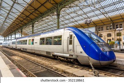 Regional Express Train At Tours Station - France