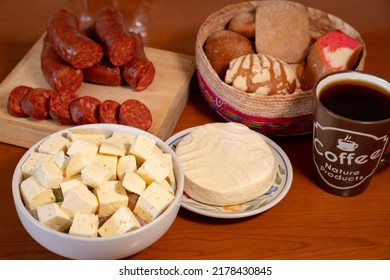 Regional Mexican Products, Chorizo, Cheese, Bread, Coffee