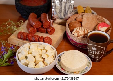 Regional Mexican Products, Chorizo, Cheese, Bread, Coffee