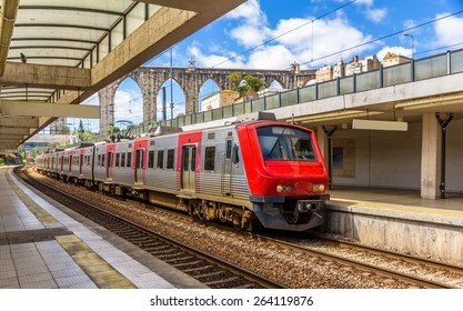 Regional Train In Lisbon - Portugal