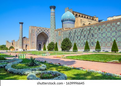 Registan architectural ensemble, famous landmark, Samarkand, Uzbekistan - Shutterstock ID 1639996645