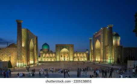 Registan Square In Samarkand. Uzbekistan