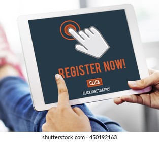 Register Registration Enter Apply Membership Concept - Shutterstock ID 450192163