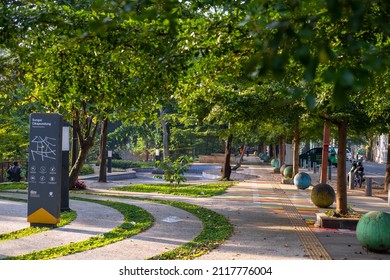 Regol Park Is The Longest Tourist Park Ever Published By Mayor Mr. Ridwan Kamil. Bandung - Indonesia, February 2022.